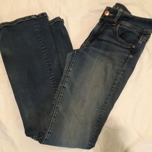 American eagle blue jeans size 4 long